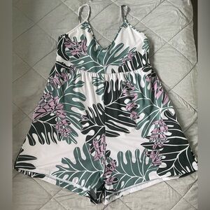 Manuhealiʻi Sweetie Romper in Lavender Kuʻulei Size XL